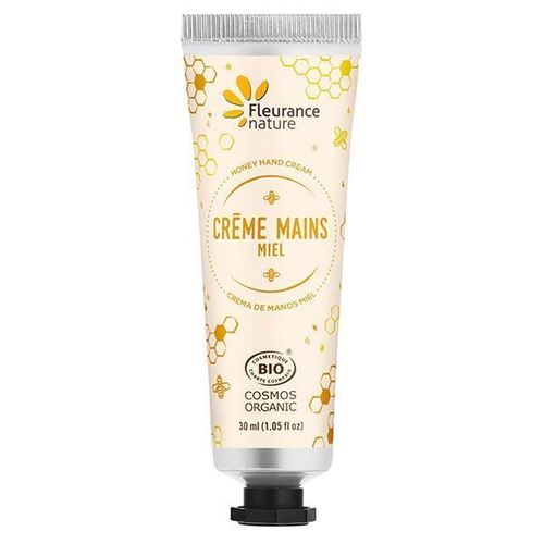 Crème Mains - Fleurance Nature - Miel Bio - 30ml - Hydratante - Nourrissante - Tous Types De Peau 