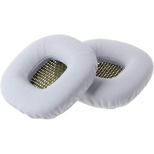 Paire de coussinets de rechange en cuir pour écouteurs Marshall Major I II Blanc