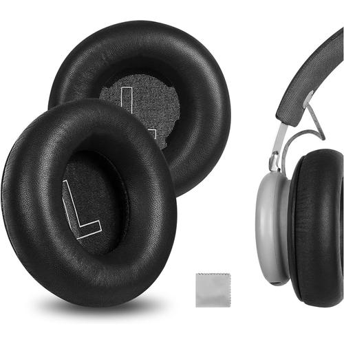 Elite Coussinets de Rechange en Peau de Mouton pour Casque Beoplay H4 Noir