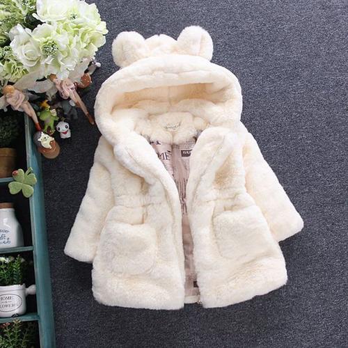 Parka Enfant Fille De Marque Faux Fur Épaisse Chaude Capuche Parka Fille À Capuche Hiver Chaud Manteau Fille En Cotton -Zs306960