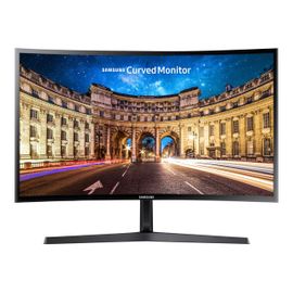 Samsung C24F396FHU - CF396 Series - écran LCD - incurvé - 24" - 1920 x 1080 Full HD (1080p) @ 60 Hz - VA - 250 cd/m² - 3000:1 - 4 ms - HDMI, VGA - noir brillant