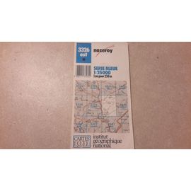 Carte Ign 3326 Est Nozeroy