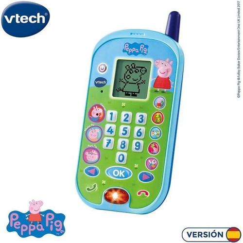 Téléphone Interactif Peppa Pig Vtech - Voix Des Personnages - Rose