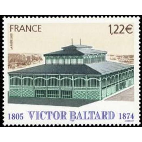 Victor Baltard Ingénieur En Chef De La Ville De Paris : Pavillon Baltard Année 2005 N° 3824 Yvert Et Tellier