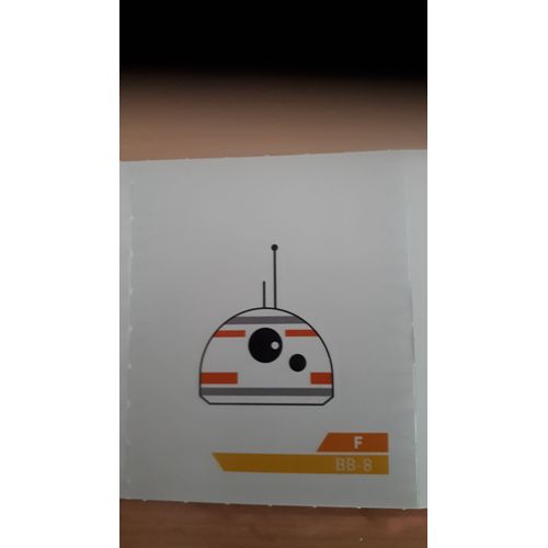 Carte Leclerc Star Wars 2019 Bb-8 Numéro F
