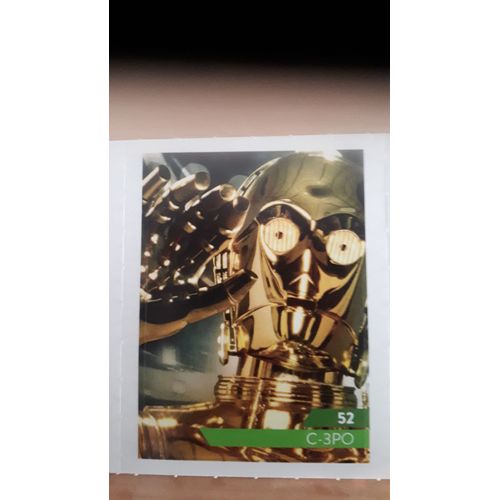Carte Leclerc Star Wars 2019 C-3po Numéro 52