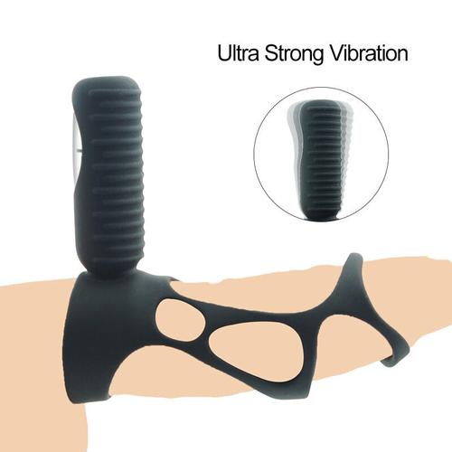 Masturbation Penis Anneau Vibrant Silicone Coq Vibrateurs Anneau Delai D'ejaculation G Spot Stimulateur Sex Toy Produit Pour Hommes