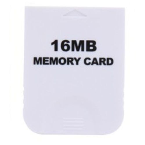 Bloc De Carte Mémoire White Game Pratique De 16 Mo Pour Console De Système De Jeu Nintendo Wii Gamecube Ngc-16m