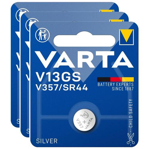 VARTA Lot de 3 Piles bouton "Electronics" V13GS V357 SR44