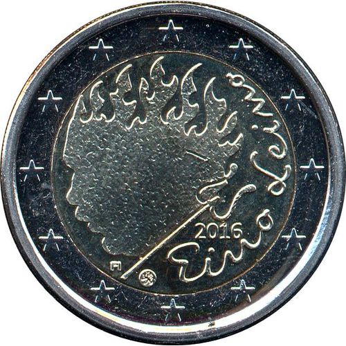 2 Euro Finlande 2016: Eino Leino- Unc
