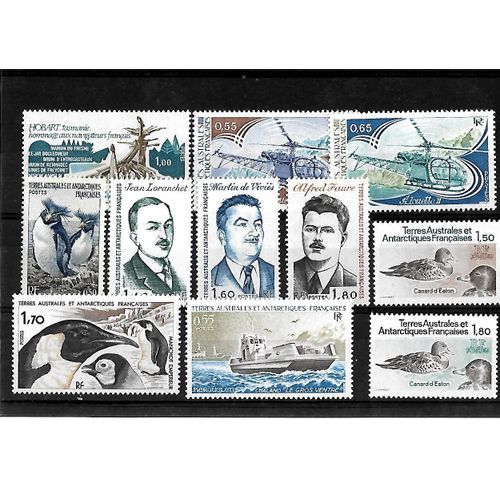 Taaf Lot De 11 Timbres Neufs
