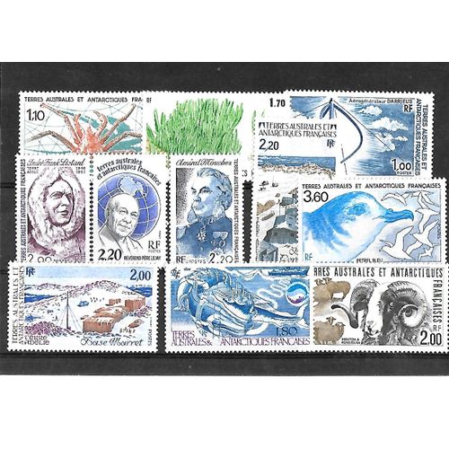 Taaf Lot De 11 Timbres Neufs