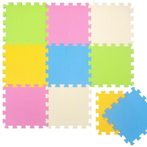 Tapis De Jeu Doux Pour Bébé Depuis Zéro Dalles Puzzle En Mousse Pastel Coloré