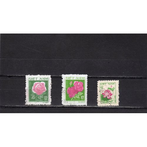 Timbres-Poste Du Viet-Nam (Fleurs)