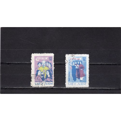 Timbres-Poste Du Viet-Nam (50ème Anniversaire De La Création De La Fédération Des Femmes Vietnamiennes)
