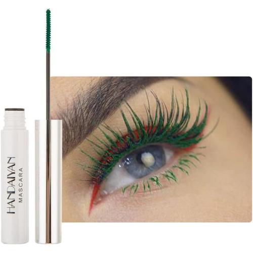 12 Colors Waterproof Mascara Non-Dizzy Long-Lasting Mascara Bleu Blanc Violet Vert Eyelash Eye Makeup 