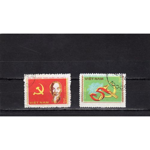 Timbres-Poste Du Viet-Nam (5ème Congrès Du Parti Communiste Vietnamien)