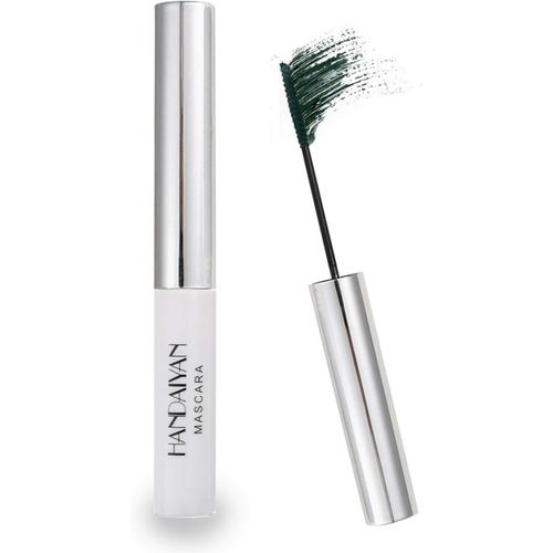 Mascara 12 Couleurs Mascara Fibre Colorée Mascara De Charme Longue Durée, Cils Épais Et Longs Maquillage Des Yeux Imperméable Et Anti-Bavures (# 07 Vert) 