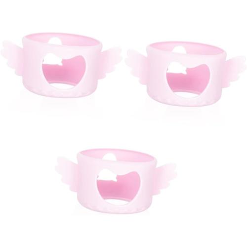 3 Pièces Couvercle Anti Chute Pour Biberon Mam Biberons En Verre Manchon De En Silicone Poignées De Biberon En Silicone Coque En Silicone De Bébé Un Verre Gel De Silice