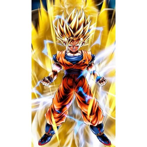 Diamond Painting Kit Adulte 70x40cm,5d Diy Dragon Ball Dessin Animé Diamant Painting Images Ronde Diamond Peinture Diamant Adulte,Cristal Débutant Art Set Pour Décoration Murale Maison