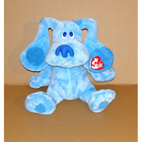 Peluche Chien Bleu Ty Grand Format Rare Doudou Chien Beanie Buddies Collection