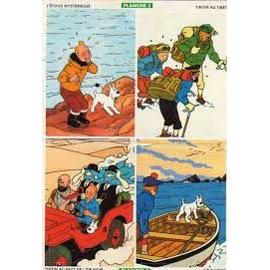 Autocollant - Tintin à moto - Objets publicitaires