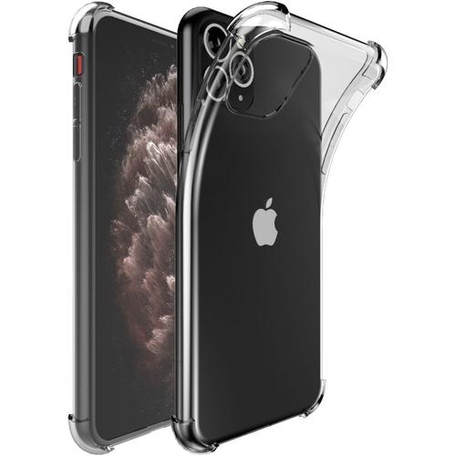 Ebeststar - Coque Iphone 11 Pro Max Etui Silicone Slim Coins Rebords Renforcés Invisible Antichoc, Transparent [Dimensions Precises Smartphone : 158 X 77.8 X 8.1mm, Écran 6.5'']