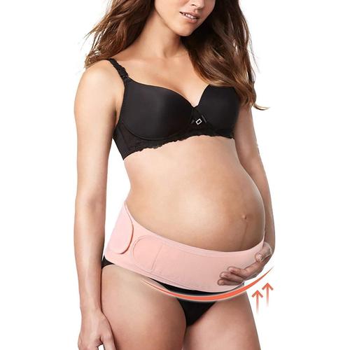 Ceinture Femme Enceinte Réglable Soutien Bande Support De Grossesse Pour Nouvelle Mère Avant Et Après Naissance Dimniuer La Douleur 115cm*17,5cm Rose