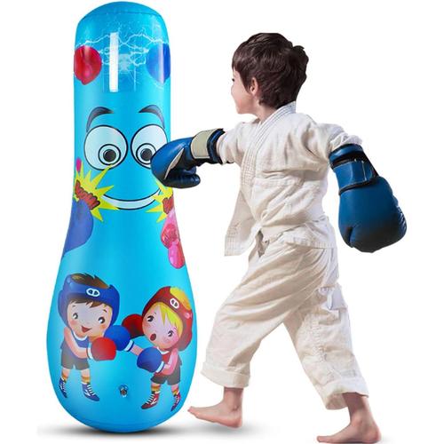 Punching Ball Enfants, Sac De Frappe Gonflable Pour Enfants, Sac De Boxe Sur Pied Pour L'exercice Et La Lutte Contre Le Stress, Sac De Frappe Enfant Pour Garçons Et Filles