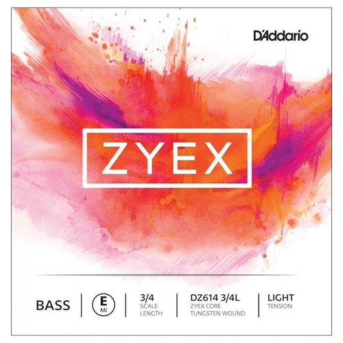 D'addario Dz614 3/4l - Zyex Corde De Mi À Tirant Faible Pour Basse 3/4