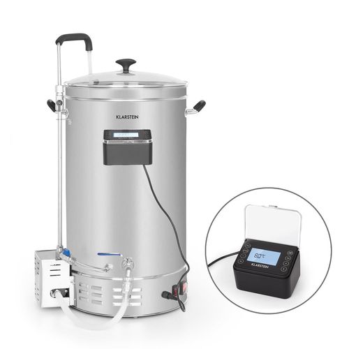 Klarstein Brauheld Pro Kit De Brassage Pour Fabrication De Bière Maison - Cuve Inox 35l - Température 30 À 100° C - 2500w