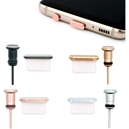 Lot De 4 Bouchons Anti-Poussière Compatibles Avec Port De Charge De Type C Et Prise D'écouteurs, Bouchons Anti-Poussière Pour Appareils Usb C Tels Que Samsung Galaxy Note 8 Plus 9 S9 S9+ S10 S10+ Htc