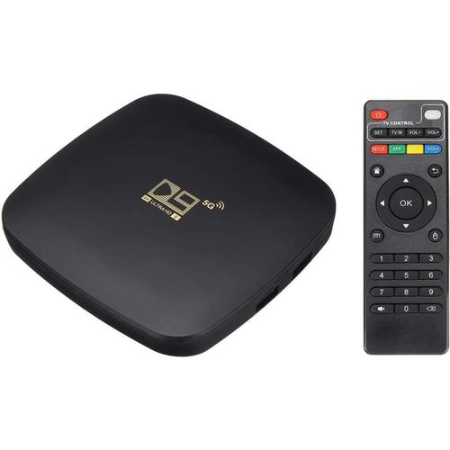 Android 11.1 TV Box, Smart TV Box USB 2.0 Ultra HD 4K HDR Android TV Box, 2.4G / 5G Double WiFi, 8GB RAM 128GB ROM Décodeur, Prend en Charge Le Dernier Décodage Hevc (H 265)