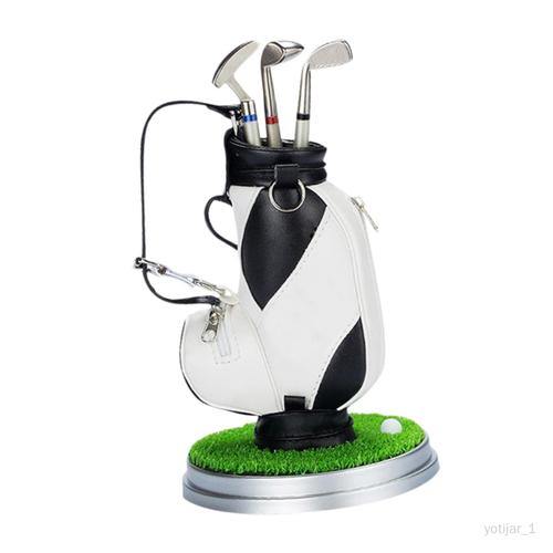 Porte-Stylo Pour Sac De Golf, Mini Avec Base, Cadeaux D'anniversaire, Noir