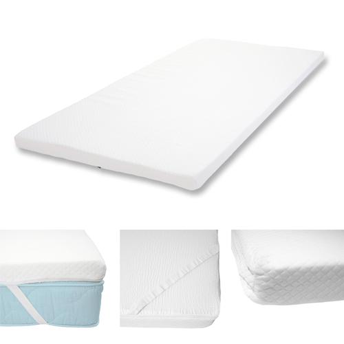 6cm Surmatelas En Mousse À Froid Hwc-E63, Couvre-Matelas, Housse De Matelas   90x200cm