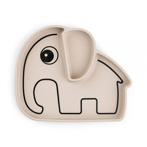 Assiette Silicone Avec Ventouse Elphee Sable