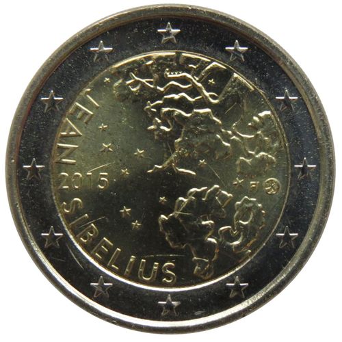 2 Euro Finlande 2015: Jean Sibelius- Unc