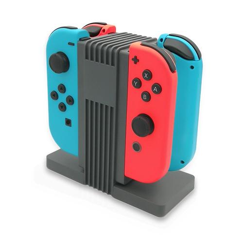 Hobby Tech - Chargeur Pour 4 Manettes Nintendo Switch Joy-Con - Noir