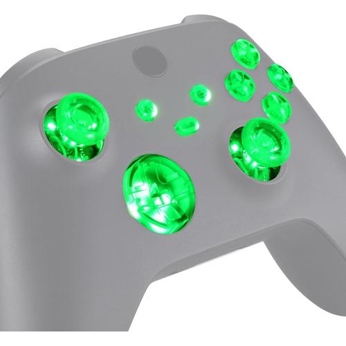 Dtf Led Kit Pour Xbox Series X/S Manette, Boutons Lumineux De Remplacement Pour Xbox Series X/S Manette, 7 Couleurs 9 Modes, Transparent (Manette Non Inclus)