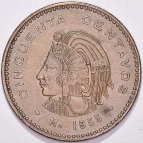 Mexique - 50 Centavos - 1955 - U126