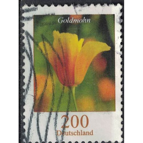 Timbre Oblitéré Used Stamp Selo Carimbado Fleurs Flowers Flores Goldmohn Allemagne Deutschland 2009