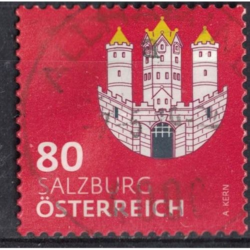 Autriche 2018 Oblitéré Used Coat Of Armes Armoiries Salzburg City Ville De Salzbourg Su