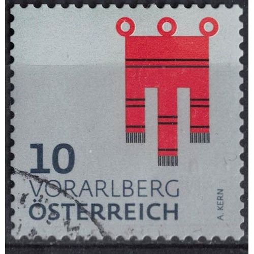Autriche 2018 Oblitéré Used Coat Of Armes Armoiries Vorarlberg Su