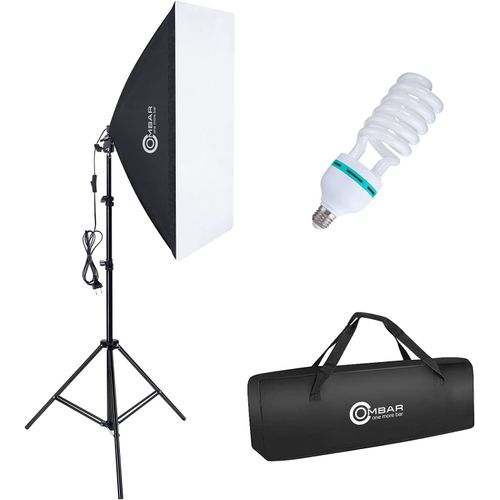 135W Softbox Kit clairage Avec 1 Softbox 50X70Cm Et 1 Ampoules E27 5500K, Kit D'clairage Photographie Avec Un Sac De Transport Pour Portrait, Objet, Photo De Mode Et  LEnregist[HDM5234277]