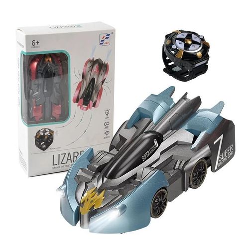 136-23 bleu - Voiture lectrique RC d'escalade de mur anti-gravit, Voiture de cascade rotative  2.4 degrs, Machine anti-passion, Voitures jouets automatiques avec tlcommande, 360G