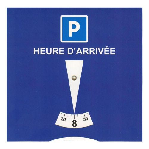 Disque Carton De Stationnement Europeen Zone Bleue Pvc Generique