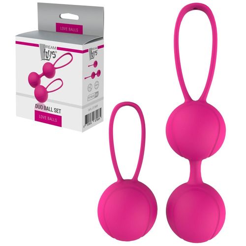 Set 2 Boules De Geisha En Silicone - D3.4 Cm Fushia Dream Toys