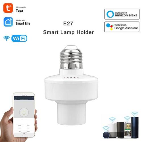 Support de lampe sans fil Smart Life, base d'ampoule WiFi, fonctionne avec Alexa, Google Home, Alice, adaptateur d'ampoule Tuya Smart Home