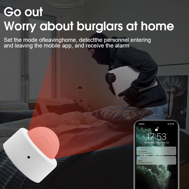 Zigbee-Tuya Mini Smart Human Motion Sensor, PIR Transducer, ... - 4