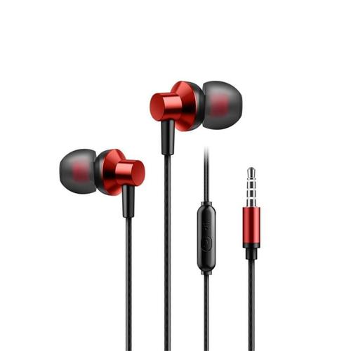 Écouteurs de sport en métal avec micro, écouteurs réglables, écouteurs Android, écouteur filaire, Samsung, Xiaomi, 3.5mm